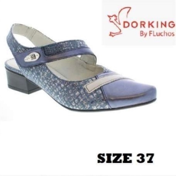 Nib - Dorking Tucan Heel, Sling Back - Navy Blue. Size: 37. - Picture 15 of 15